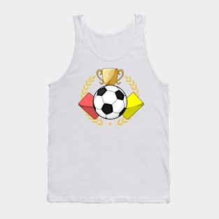 Soccer red & yellow card Trophy Tank Top
